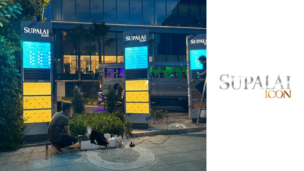 ติดตั้งจอ LED Wall แบบ Outdoor P4 ให้กับ Supalai ICON Sathorn