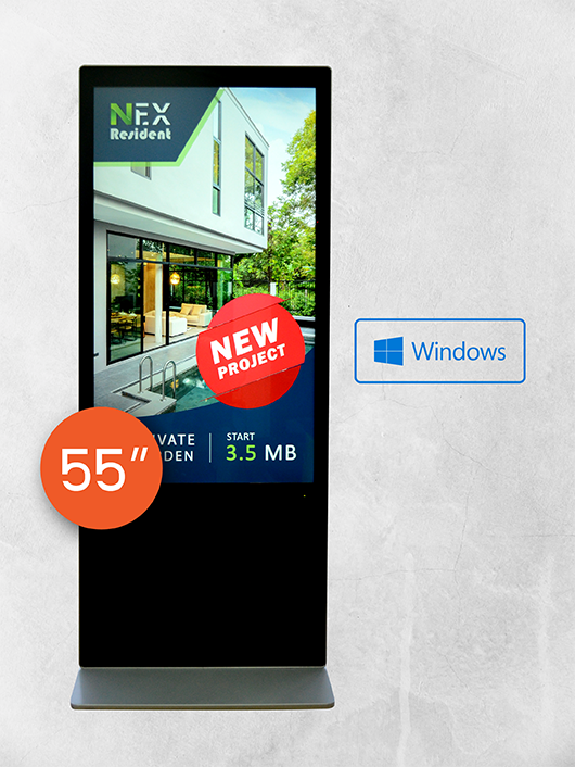 Floor Standing Kiosk 55 Inch (Windows)